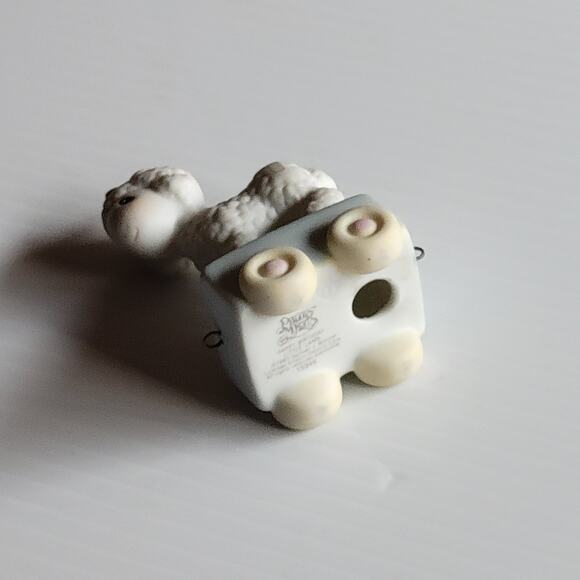 Vtg 1985 Precious Moments Happy Birthday Little Lamb 1st Birthday Train 15946 - Picture 7 of 11